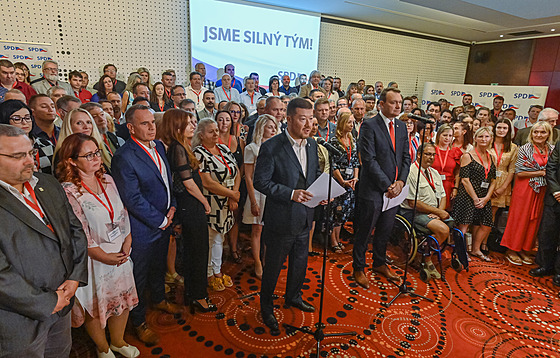 Tomio Okamura p�edstavil kampa� pro komunální a senátní volby 2022. (18. 6....