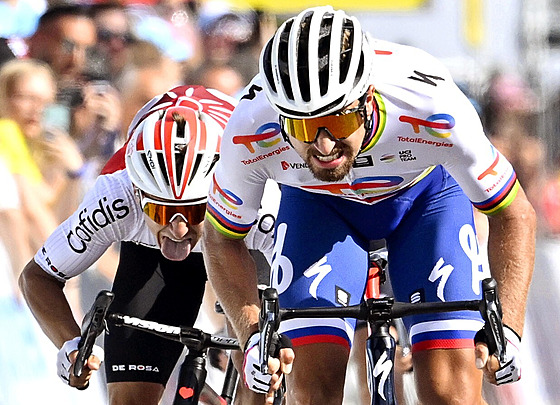 Peter Sagan míí pro triumf ve tetí etap Kolem výcarska.