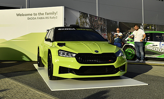 Svtová premiéra nového vozu koda Fabia Rally2, 14. ervna 2022 v Mladé...