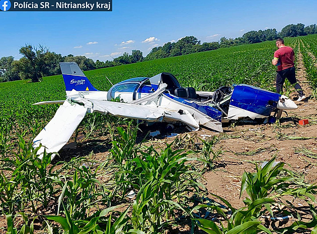 Na Slovensku spadlo letadlo s dvoučlennou českou posádkou, jeden člen zemřel