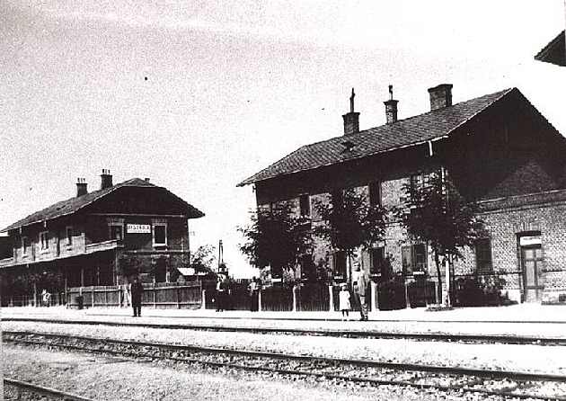 Nádraží v Bystřici pod Hostýnem v roce 1927