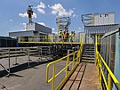 Vzduchotechnika na střeše továrny Continental Barum. (červen 2022)