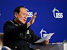 ínský ministr obrany Wej Feng-che na na 19. konferenci dialogu angri-La. (12....