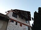 Ponien stecha domu v Lanhot, kde se prohnalo torndo. (13.6.2022)
