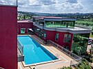 Hotel Desir Resort v Kigali, který je pipraven pijmout adatele o azyl...