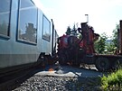 Nehoda kladovky a osobnho vlaku v Novm Hrozenkov omezila provoz na trati...
