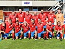 eská reprezentace na akci Kanonýi v Kromíi, setkání fotbalových legend.