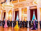 Norská princezna Ingrid Alexandra s rodinou na slavnostní recepci k letní...