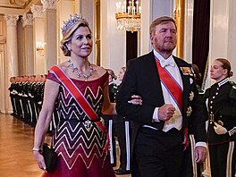 Nizozemská královna Máxima a král Willém-Alexander (Oslo, 17. ervna 2022)