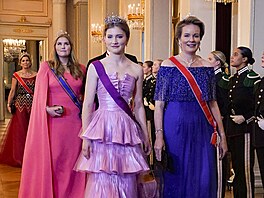 Nizozemská královna Máxima, nizozemská princezna Amalia, belgická princezna...