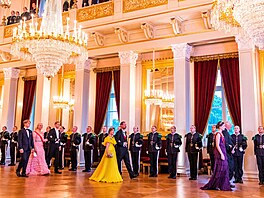 Norská princezna Ingrid Alexandra s rodinou na slavnostní recepci k letní...
