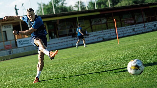 Slvistit fotbalist zahjili letn ppravu v rakouskm Aigenu. Na snmku je Tom Hole.