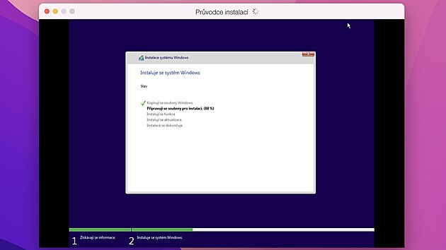 Instalace Windows 11 v systému Paralells Desktop