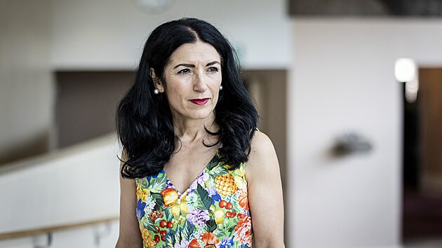 Švédská poslankyně Amineh Kakabavehová (10. června 2022)