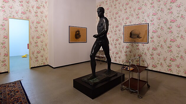 V�stava Kv�ten, kterou speci�ln� pro olomouckou galerii Telegraph vytvo�il um�lec Mark Ther.