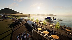 Vizualizace chystaného festivalu The Most Fest