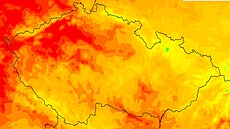 Teplotní maxima pro esko v pátek 17. ervna 2022