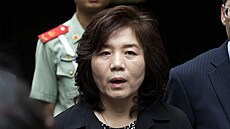 Severokorejská diplomatka che Son-hui pi oficiální návtv Pekingu (23....