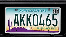 Registraní znaka státu Arizona