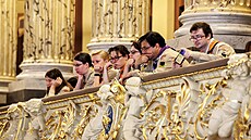 Na �ty�i stovky vedoucích oddíl� se sjelo na 16. valný sn�m �eského skauta v...