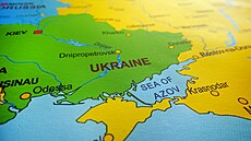 Mapa Ukrajiny a Ruska. (31. b�ezna 2022)