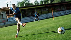 Slávistití fotbalisté zahájili letní pípravu v rakouském Aigenu. Na snímku je...