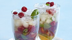 Bazalkov� mojito s ovocn�m ledem + stepy