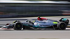 Lewis Hamilton z Mercedesu ve Velké cen Kanady F1.