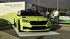Sv�tová premiéra nového vozu �koda Fabia Rally2, 14. �ervna 2022 v Mladé...