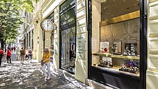 Jeden z butik� v Pa�í�ské ulice je Carollinum. (15. �ervna 2022)