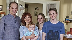Adrian Jastraban, Ljuba Krbová, Anna-Marie Valentová a Matyá� Valenta v seriálu...