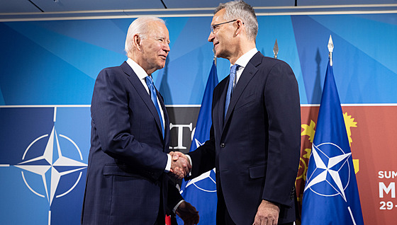 Americký prezident Joe Biden na summitu NATO v Madridu