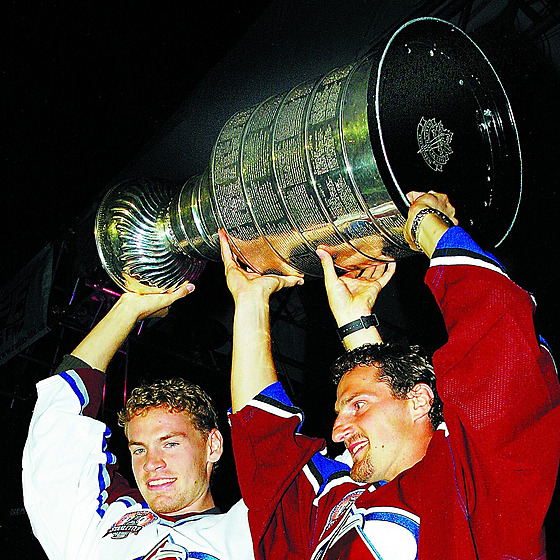 2001 / Colorado Avalanche: Martin koula a Milan Hejduk