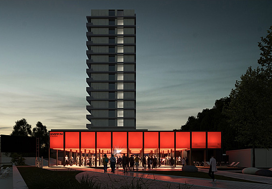 Koncept KVIFF.TV Parku z prezentace studia Chybik+Kristof Architects & Urban...