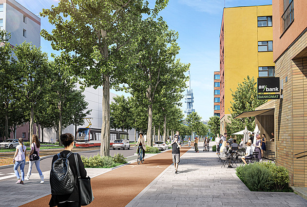 Olšanská v budoucnu zezelená, studie počítá s novým žižkovským náměstím