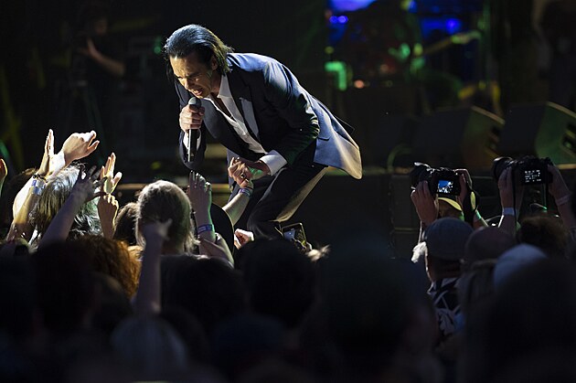 Nick Cave na festivalu Metronome Prague, 23. �ervna 2022