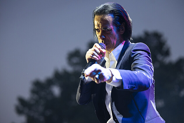 Nick Cave na festivalu Metronome Prague, 23. �ervna 2022