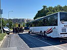V Praze 11 se eln srazil autobus s automobilem, 16 lid se zranilo. (23....