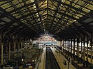 Prázdná nádra�ní hala stanice Liverpool Street v Londýn� v den stávky...