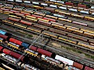 Odstavené vláky v Basford Hall Yard (21. �ervna 2022)