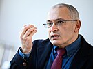 Známý oponent Kremlu Michail Chodorkovskij v Berlín (23. kvtna 2022)
