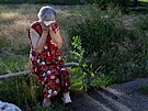 tyiaosmdesátiletá Anna Satanovskaja pláe poté, co její manel zemel pi...