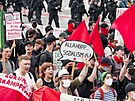 Demonstrace v Nmecku ped summitem G7 (26. ervna 2022)