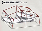 Východonmecký stanový pívs Camptourist CT5-3
