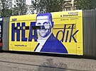 Brnnsk tramvaje s reklamou nmstka primtorky Petra Hladka dn pokyny ani...