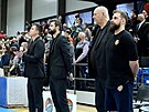 Trenérské trio abin Brno: zleva Jakub Gazda, Viktor Prua a Jan Bobrovský