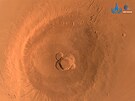 Jeden ze snímků Marsu, který pořídila čínská kosmická loď během svých přeletů.