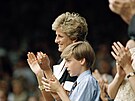 Princezna Diana a 12letý princ William na Wimbledonu (Londýn, 1. �ervence 1994)