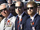 Princ Charles, princ William a princ Harry (Vimy, 9. dubna 2017)