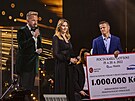 Libor Bouek, Ivana Gottová a Jaroslav Svoboda na koncert Pocta Karlu Gottovi...